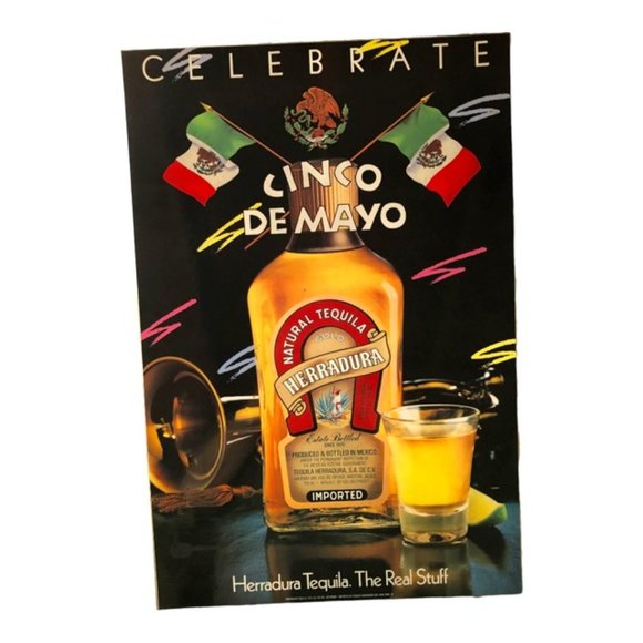 Poster Framed: Large Herradura Tequila & Cinco De Mayo - Picture 1 of 3